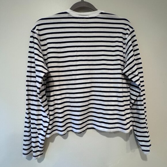 ATM Anthony Thomas Melillo Classic Jersey Long Sleeve Tee | M | Black White - Picture 4 of 7